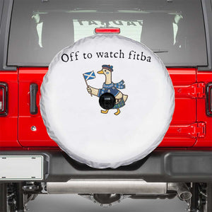 Funny Scottish Goose Scotland Football Spare Tire Cover Off to Watch Fitba Soccer Fans Meme