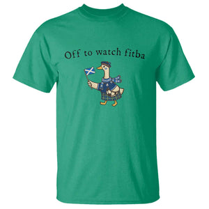Funny Scottish Goose Scotland Football T Shirt Off to Watch Fitba Soccer Fans Meme