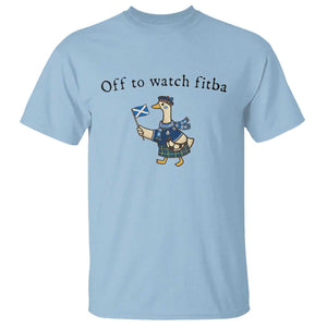 Funny Scottish Goose Scotland Football T Shirt Off to Watch Fitba Soccer Fans Meme