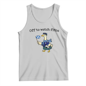 Funny Scottish Goose Scotland Football Tank Top Off to Watch Fitba Soccer Fans Meme TS02 Ash Print Your Wear