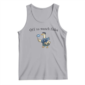 Funny Scottish Goose Scotland Football Tank Top Off to Watch Fitba Soccer Fans Meme