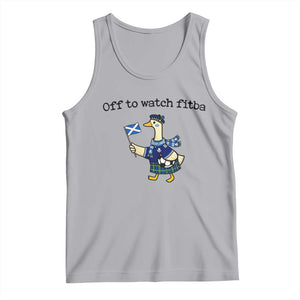 Funny Scottish Goose Scotland Football Tank Top Off to Watch Fitba Soccer Fans Meme TS02 Athletic Heather Print Your Wear