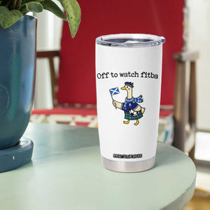 Funny Scottish Goose Scotland Football Tumbler Cup Off to Watch Fitba Soccer Fans Meme TS02 Print Your Wear