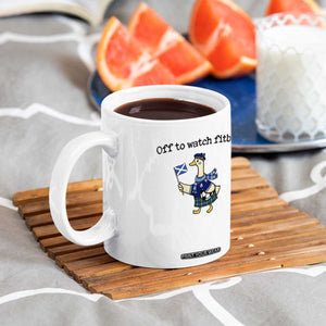 Funny Scottish Goose Scotland Football Coffee Mug Off to Watch Fitba Soccer Fans Meme TS02 Print Your Wear