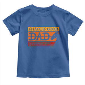 Chaotic Good Dad Funny Tabletop Gamer Parenting Toddler T Shirt Retro Sunset Vintage Fantasy Graphic