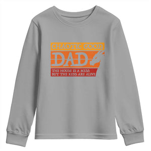 Chaotic Good Dad Funny Tabletop Gamer Parenting Youth Sweatshirt Retro Sunset Vintage Fantasy Graphic