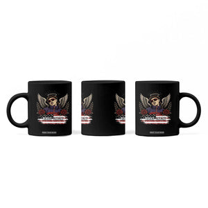 Retro Bowl Cut Music Icon Angel Wings Rest In Peace Coffee Mug American Flag Memorial 1993 2026 Pop Culture Fan