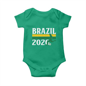 Vintage Brazil 2026 Soccer Player Baby Onesie Retro Brasil Futbol Football Fans Sports Lover