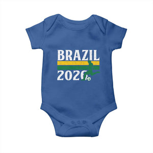 Vintage Brazil 2026 Soccer Player Baby Onesie Retro Brasil Futbol Football Fans Sports Lover