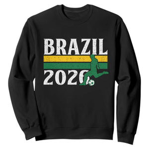 Vintage Brazil 2026 Soccer Player Sweatshirt Retro Brasil Futbol Football Fans Sports Lover
