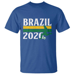 Vintage Brazil 2026 Soccer Player T Shirt Retro Brasil Futbol Football Fans Sports Lover