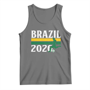Vintage Brazil 2026 Soccer Player Tank Top Retro Brasil Futbol Football Fans Sports Lover