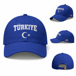 Vintage Proud Türkiye Flag Crescent and Star Baseball Cap Patriotic Turkish Turkey Heritage Pride