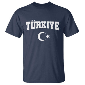 Vintage Proud Türkiye Flag Crescent and Star T Shirt Patriotic Turkish Turkey Heritage Pride