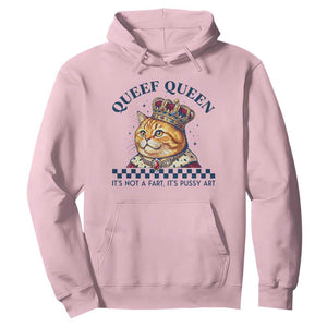 Queef Queen Its Not A Fart Royal Cat Hoodie Funny Adult Humor Gag Graphic