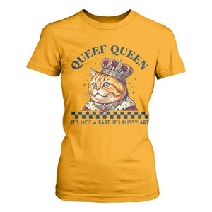 Queef Queen Its Not A Fart Royal Cat T Shirt For Women Funny Adult Humor Gag Graphic