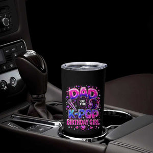 Dad Of The KPop Birthday Girl Glossy Balloon Music Lover Tumbler Cup Cute Family Matching Party Graphic