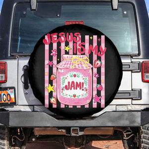 Cute Christian Faith Preppy Graphic Spare Tire Cover Jesus Is My Jam Strawberry Fruit Jar