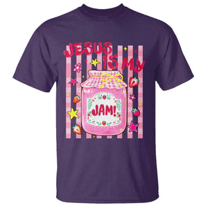 Cute Christian Faith Preppy Graphic T Shirt Jesus Is My Jam Strawberry Fruit Jar
