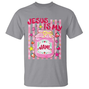 Cute Christian Faith Preppy Graphic T Shirt Jesus Is My Jam Strawberry Fruit Jar