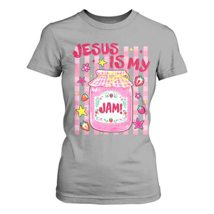 Cute Christian Faith Preppy Graphic T Shirt For Women Jesus Is My Jam Strawberry Fruit Jar