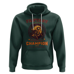 Fantasy Football Hoodie Funny Championship Champ Champion Trophy TS02 Dark Forest Green Printyourwear