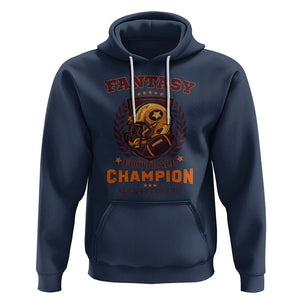 Fantasy Football Hoodie Funny Championship Champ Champion Trophy TS02 Navy Printyourwear