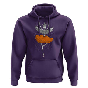 Skeleton Ballerina Tutu Ballet Dance Girl Dancing Skeleton Halloween Costume Girls Hoodie TS02 Purple Print Your Wear