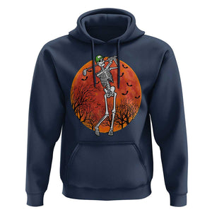 Golfing Skeleton Hoodie Funny Golf Skeleton Golf Lover Golfer Halloween Costume TS02 Navy Print Your Wear