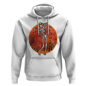 Golfing Skeleton Hoodie Funny Golf Skeleton Golf Lover Golfer Halloween Costume TS02 White Print Your Wear
