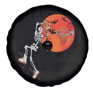 Basketball Skeleton Spare Tire Cover Halloween Basketball Lover Scary Night TS02 Print Your Wear