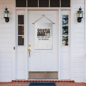 All Because of Words Garden Flag Tribute to Truth Tellers Freedom Defender TS02 Print Your Wear