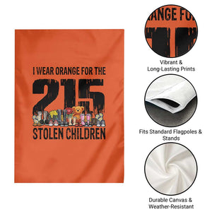 I Wear Orange For The 215 Stolen Children Garden Flag Native Child Tribute 215 Memorial Awareness TS02 Print Your Wear