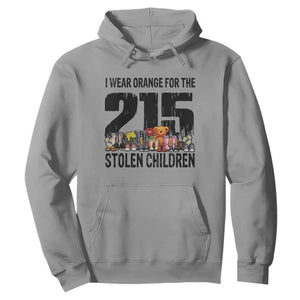 I Wear Orange For The 215 Stolen Children Hoodie Native Child Tribute 215 Memorial Awareness TS02 Sport Gray Print Your Wear