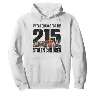 I Wear Orange For The 215 Stolen Children Hoodie Native Child Tribute 215 Memorial Awareness TS02 White Print Your Wear