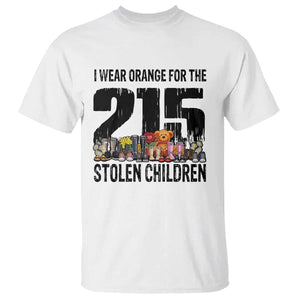 I Wear Orange For The 215 Stolen Children T Shirt Native Child Tribute 215 Memorial Awareness TS02 White Print Your Wear
