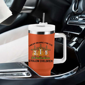 Orange Shirt Day Tumbler With Handle I Wear Orange For The 215 Stolen Children TS02 Print Your Wear