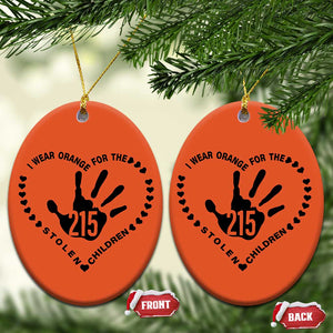 Orange Shirt Day Christmas Ceramic Ornament I Wear Orange For The Stolen Children 215 Memorial Tribute TS02 Oval Orange Print Your Wear