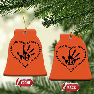 Orange Shirt Day Christmas Ceramic Ornament I Wear Orange For The Stolen Children 215 Memorial Tribute TS02 Bell Flake Orange Print Your Wear