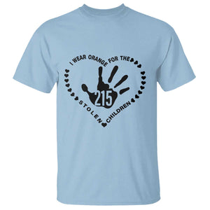 Orange Shirt Day T Shirt I Wear Orange For The Stolen Children 215 Memorial Tribute TS02 Light Blue Print Your Wear