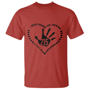 Orange Shirt Day T Shirt I Wear Orange For The Stolen Children 215 Memorial Tribute TS02 Red Print Your Wear
