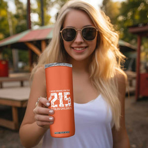 I Wear Orange For The 215 Stolen Children Skinny Tumbler Orange Shirt Day 215 Memorial Awareness TS02 Print Your Wear