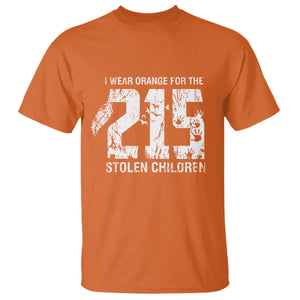 I Wear Orange For The 215 Stolen Children T Shirt Orange Shirt Day 215 Memorial Awareness TS02 Orange Print Your Wear