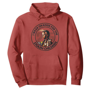 I Wear Orange For The 215 Stolen Children Hoodie Indigenous Girl Orange Shirt Day TS02 Red Print Your Wear