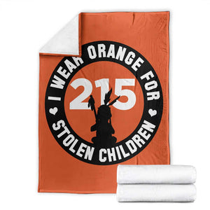 Orange Shirt Day 215 Memorial Throw Blanket I Wear Orange For Stolen Children Indigenous Tribute TS02 Orange Print Your Wear