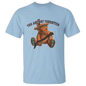 Orange Shirt Day Memorial Bear T Shirt You Are Not Forgotten Stolen Children Tribute TS02 Light Blue Print Your Wear