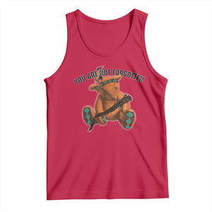 Orange Shirt Day Memorial Bear Tank Top You Are Not Forgotten Stolen Children Tribute TS02 Red Print Your Wear