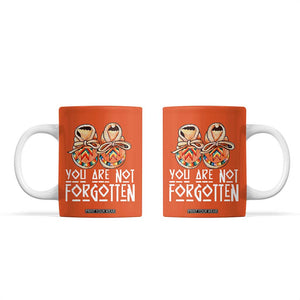 Orange Shirt Day Memorial Moccasins Coffee Mug You Are Not Forgotten Indigenous Remembrance for Stolen Children TS02 Orange Print Your Wear