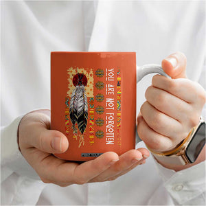 Orange Shirt Day Feather Flag Coffee Mug You Are Not Forgotten Indigenous Tribute TS02 Print Your Wear
