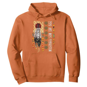 Orange Shirt Day Feather Flag Hoodie You Are Not Forgotten Indigenous Tribute TS02 Orange Print Your Wear